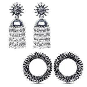 Combo of 2 Round and Chain Linked Jhumki