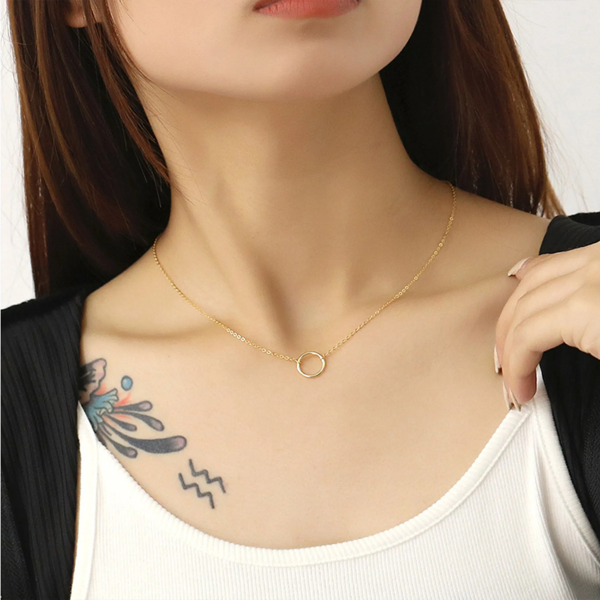 Combo Of 2 Single and Double Circle Pendant