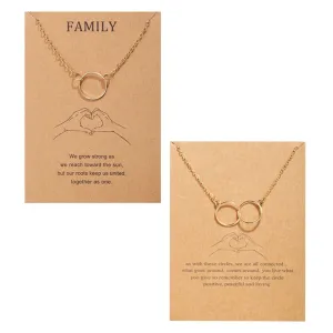 Combo Of 2 Single and Double Circle Pendant