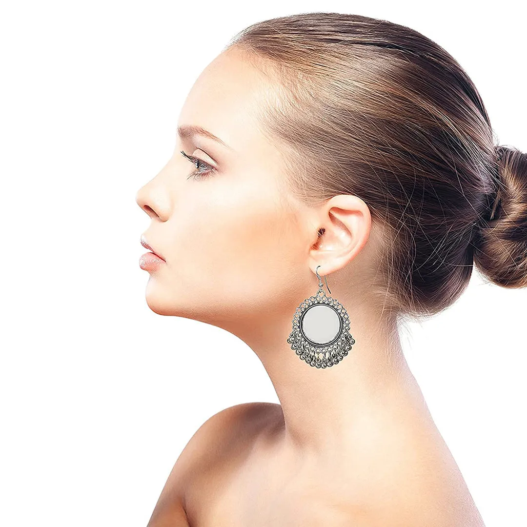 Combo of 4 Oxidized Silver Chandbali Jhumki
