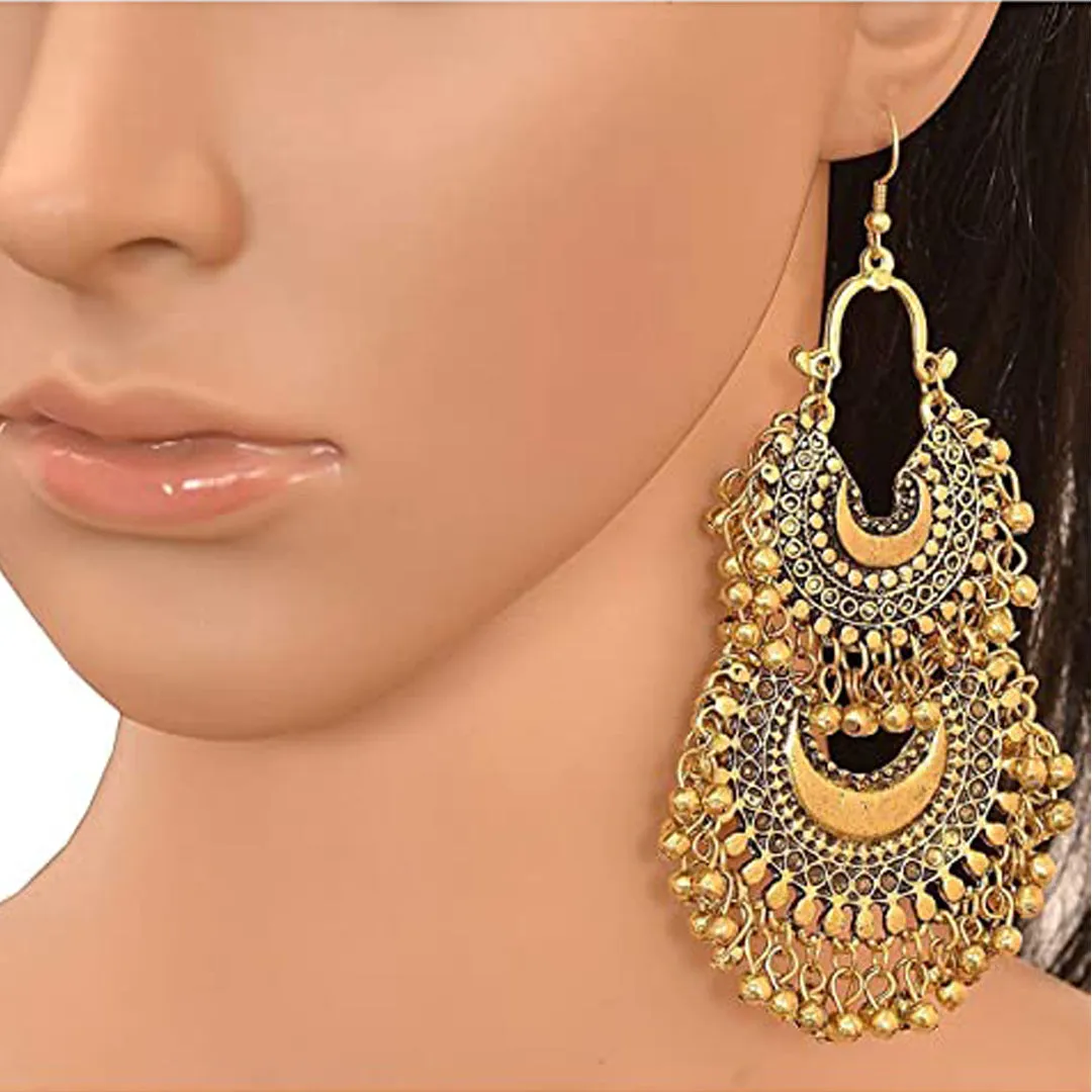 Combo of 4 Silver And Golden Layered Jhumki