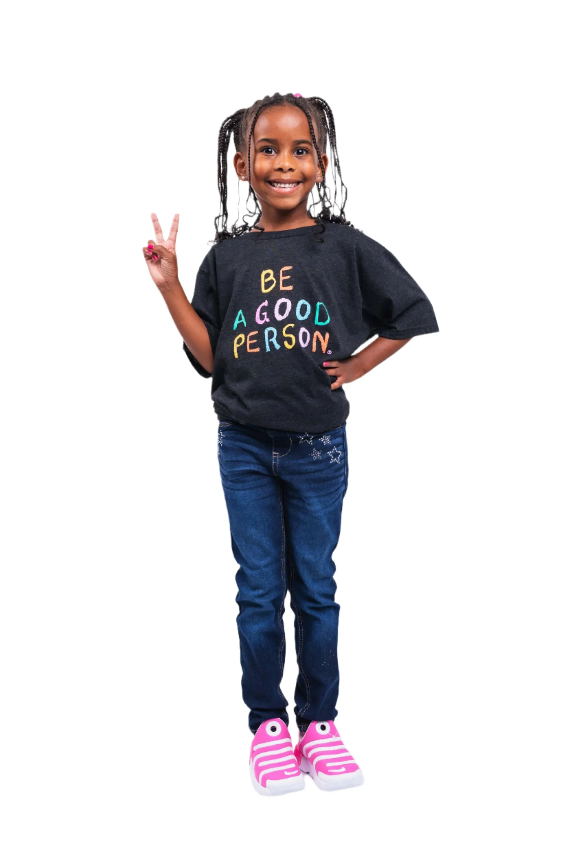 Crayon Spectrum Kids T-Shirt - Charcoal