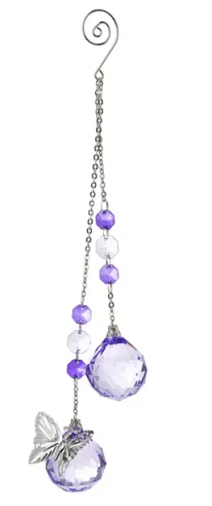 Crystal Expressions 10" Butterfly Chain Ornament - Suncatcher
