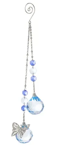 Crystal Expressions 10" Butterfly Chain Ornament - Suncatcher
