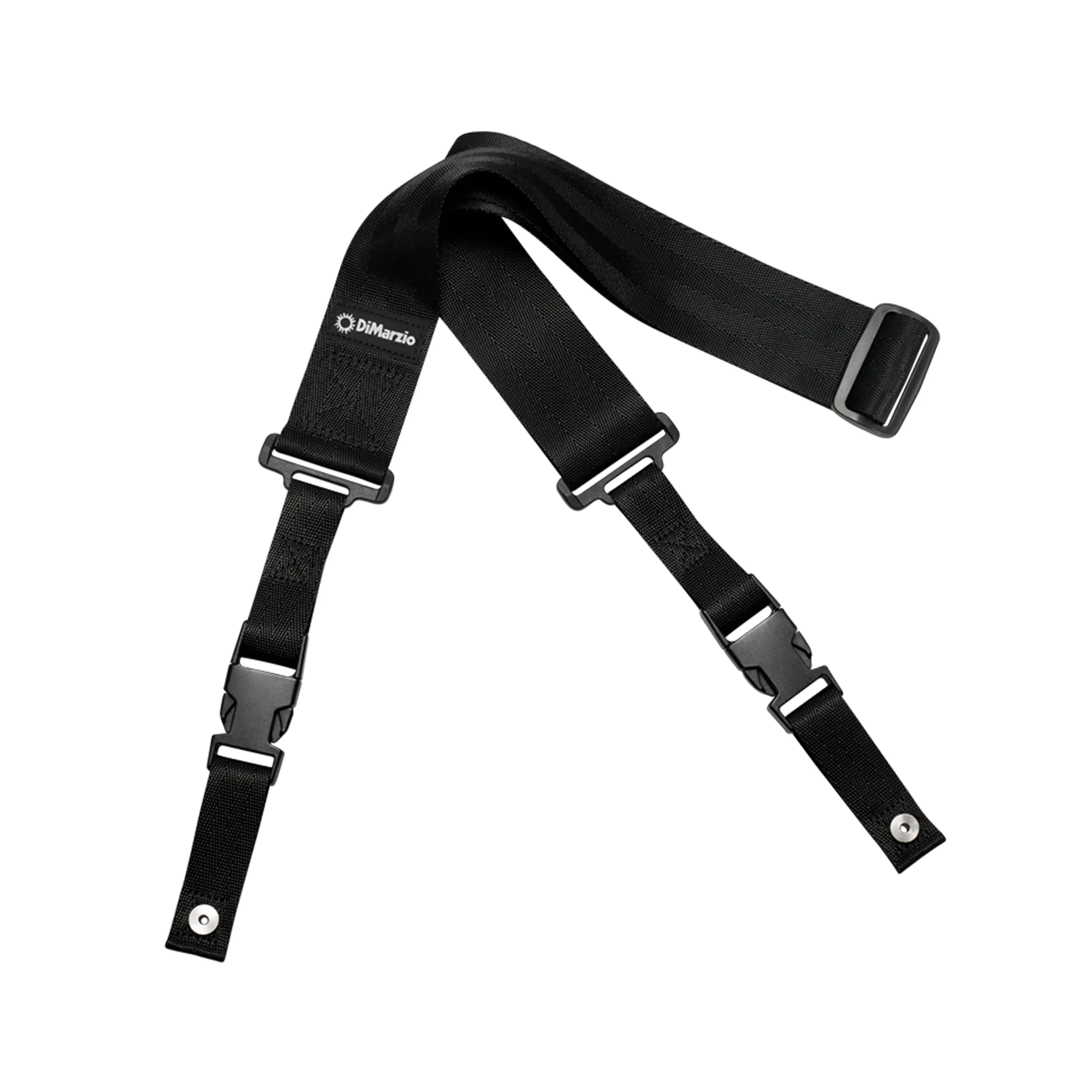 DiMarzio DD2200BKS Nylon ClipLock Quick Release 2Inch Guitar Strap, Black