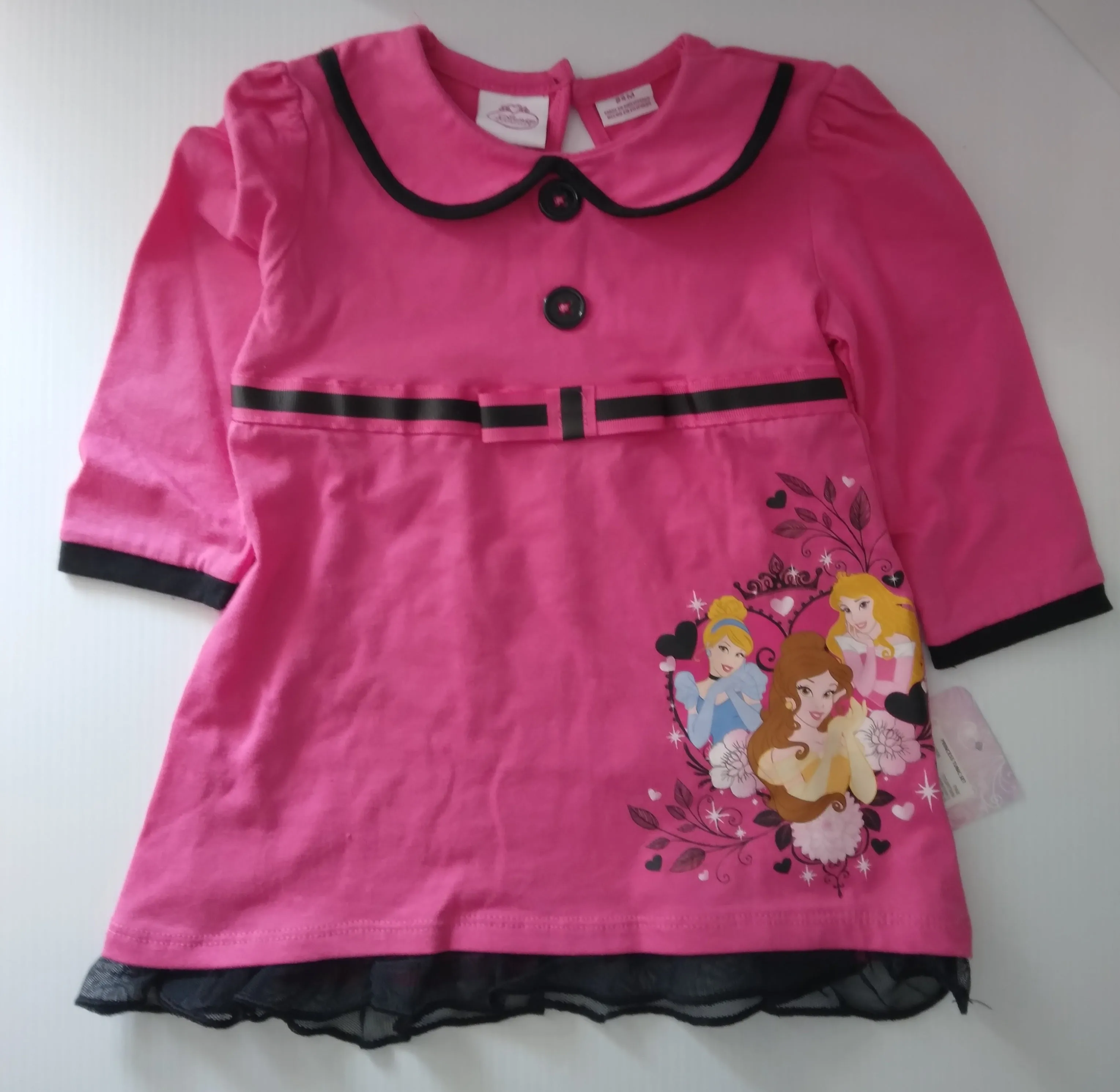 Disney Pink Princess Long Sleeve  Top size 24 months