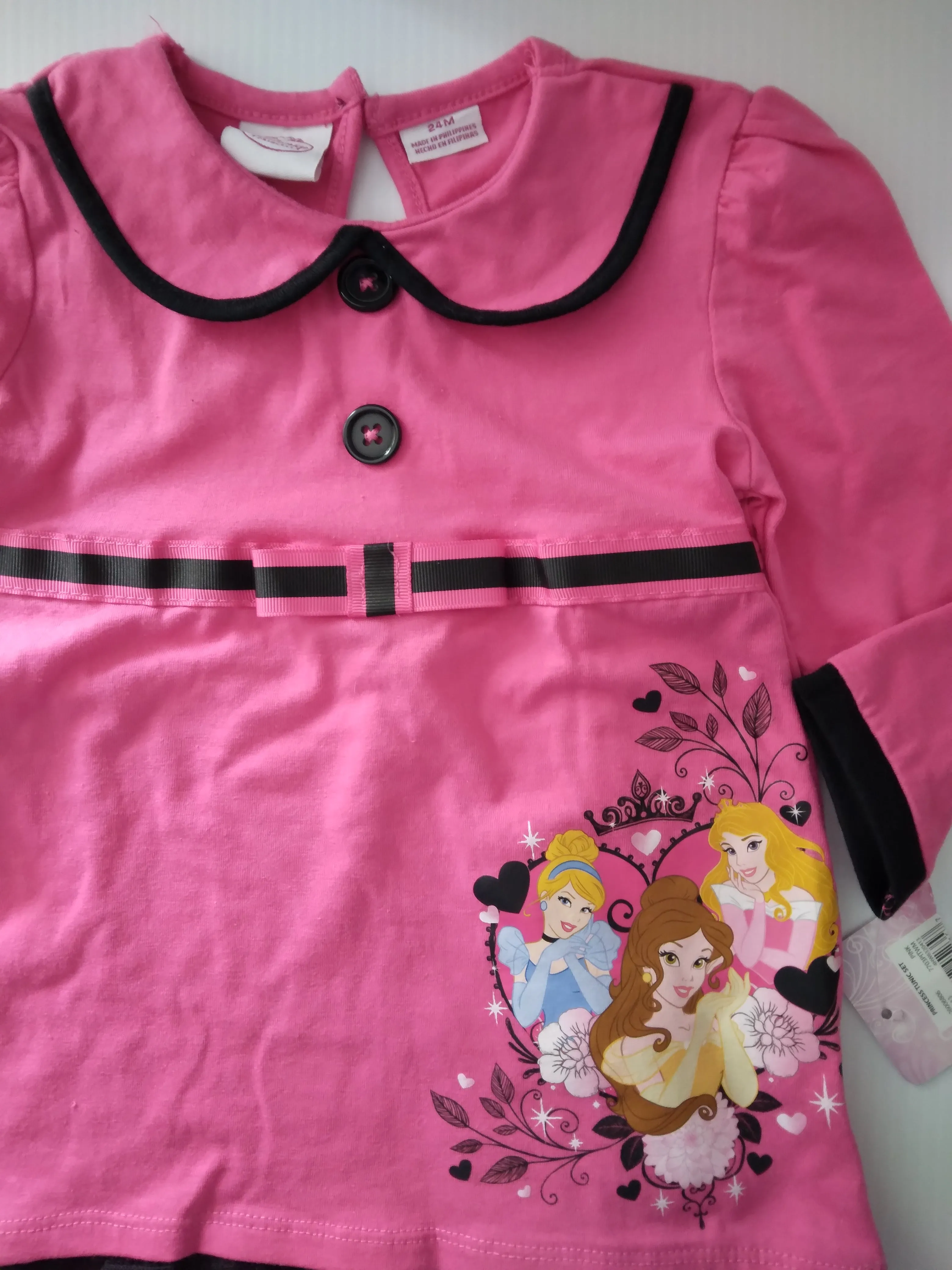 Disney Pink Princess Long Sleeve  Top size 24 months