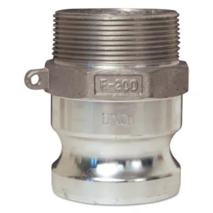 Dixon Valve Global Type F Adapters, 3/4 in, Male/Male, Aluminum, G75-F-AL