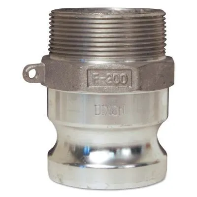 Dixon Valve Global Type F Adapters, 3/4 in, Male/Male, Aluminum, G75-F-AL