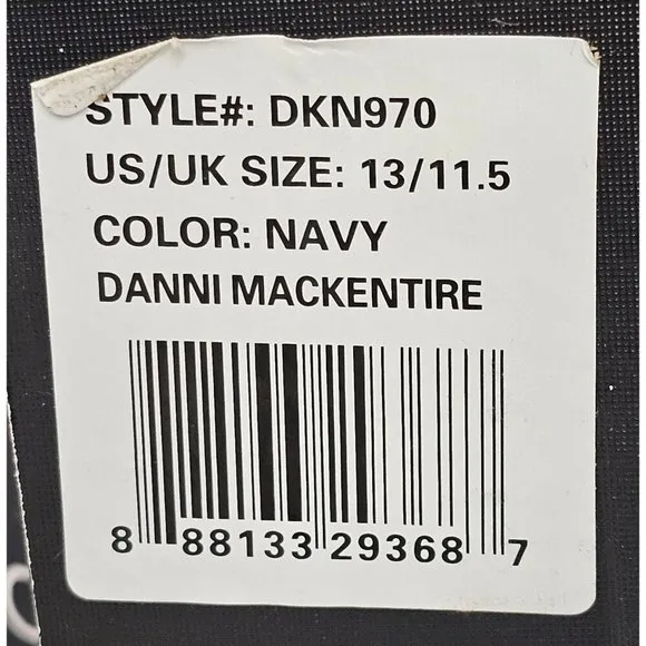 DKNY Navy Danni Mackentire Slip On Kid's Sneaker Size 13