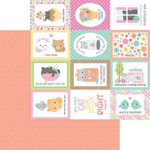 Doodlebug - Pretty Kitty - 12x12 Single Sheets - Feline Good / 7628