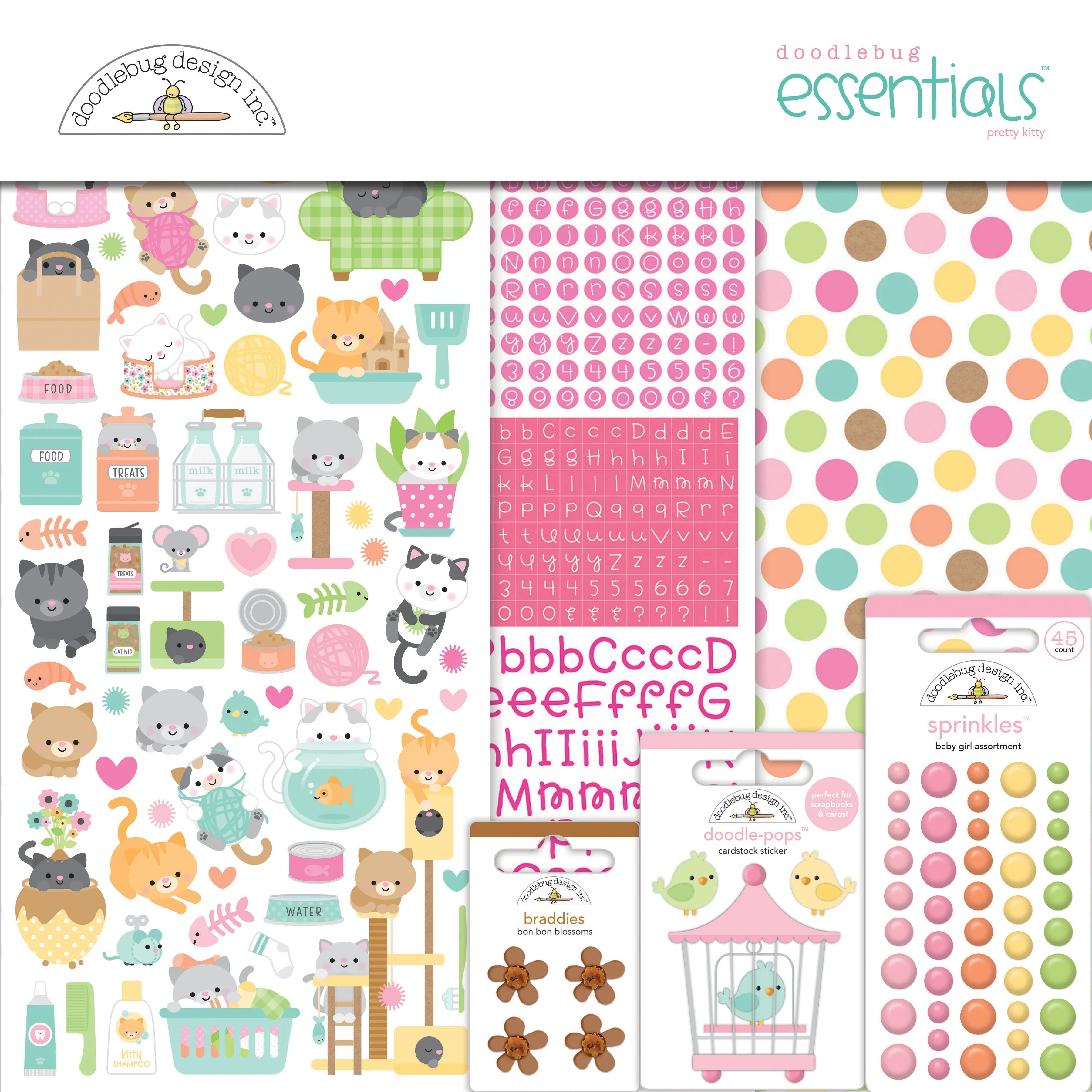 Doodlebug - Pretty Kitty - Essentials Kit / 7641