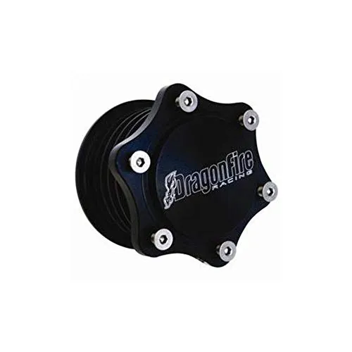 Dragonfire Racing Quick Release Hub for Steering Wheel 6-Bolt Billet Black Univ