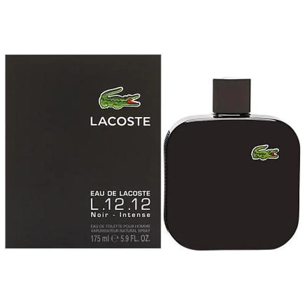 Eau de Lacoste L.12.12 NOIR INTENSE cologne men EDT 5.9 oz New in Box