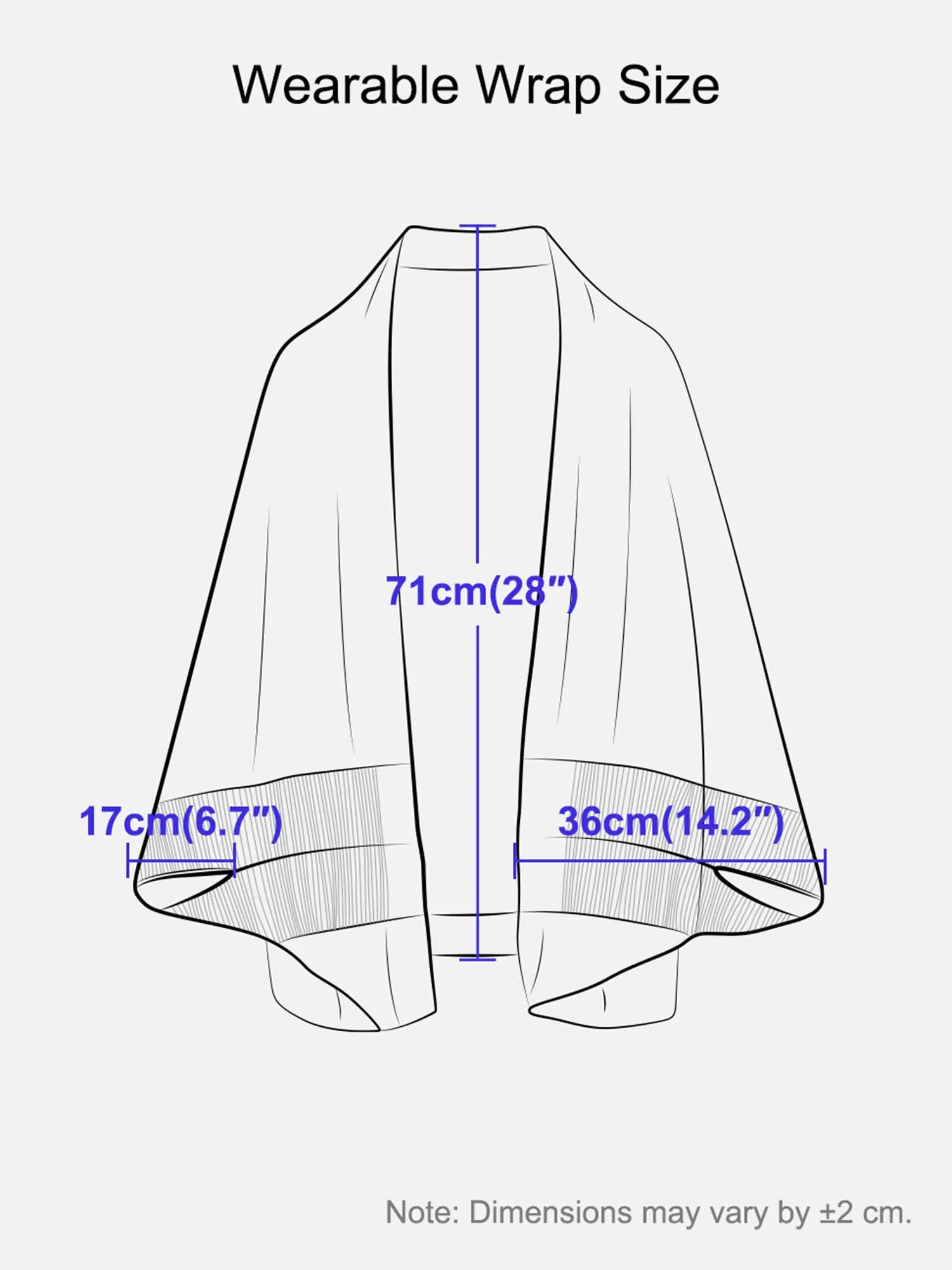 Ecru Wearable Cashmere Wrap