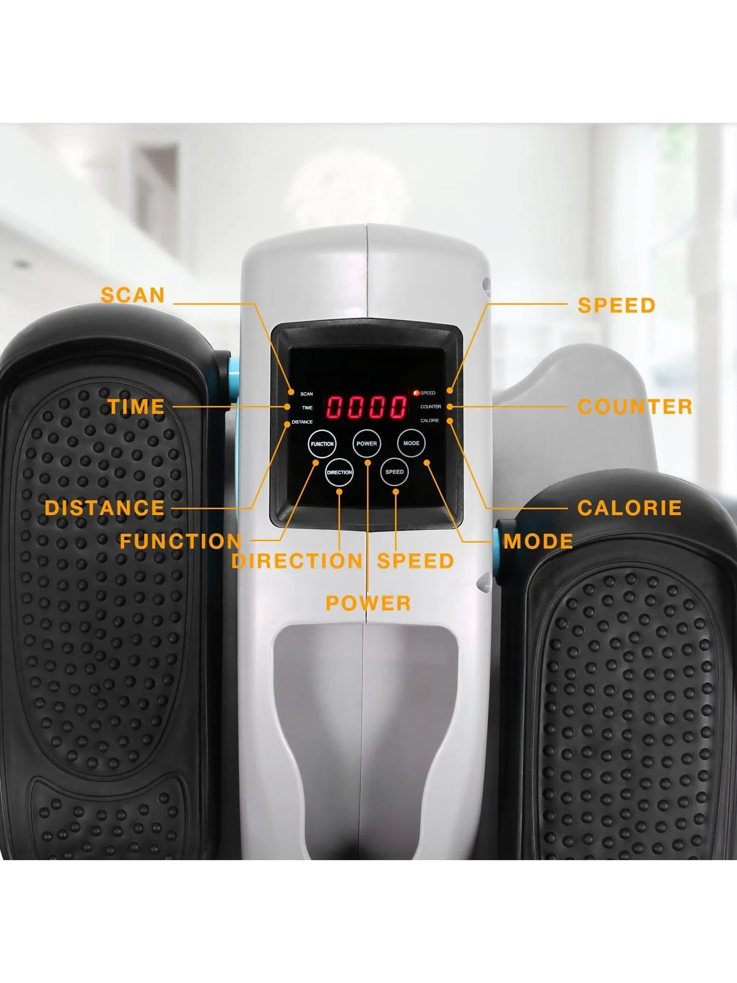 Electric Desk Elliptical Trainer W/ Display Monitor Exerciser
