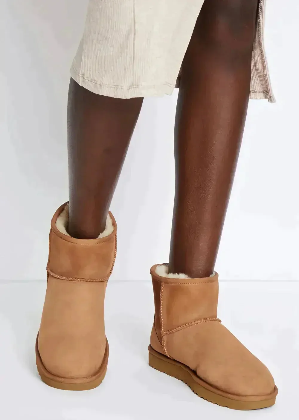 Elin Fur-Lined Ankle Boots – Warm, Vegan, and Timeless