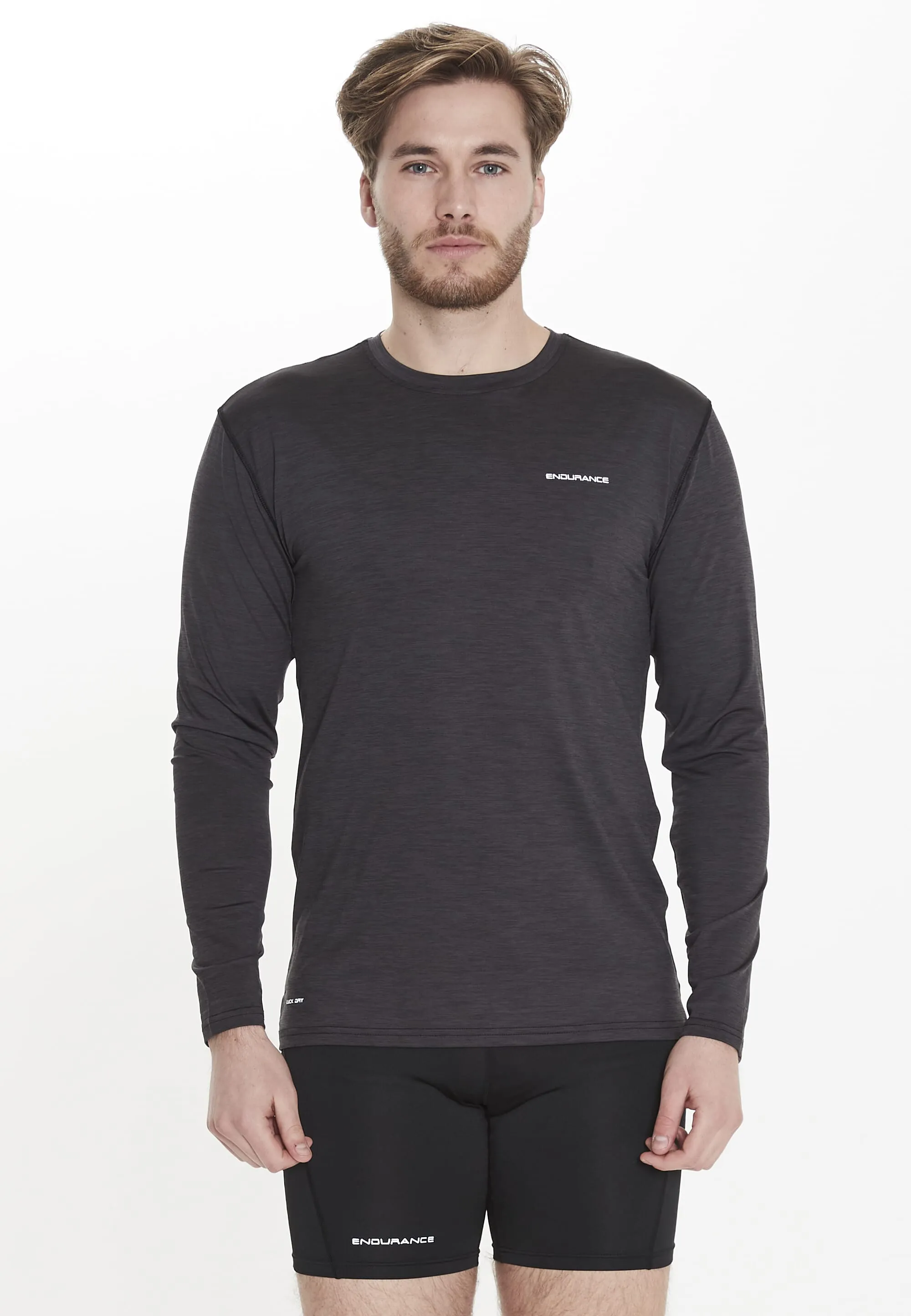ENDURANCE MELL M MELANGE L/S TEE