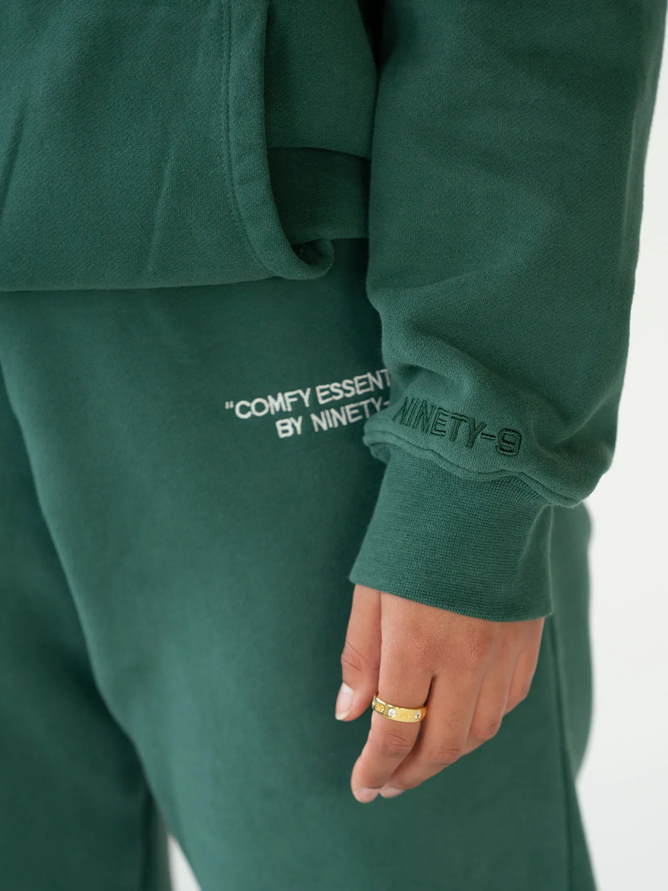 ESSENTIALS - Hoodie  •  Forest Green