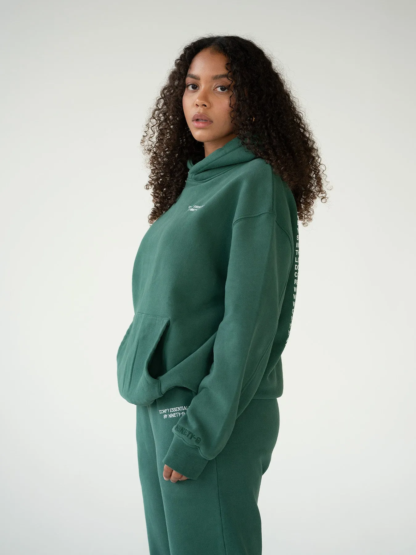 ESSENTIALS - Hoodie  •  Forest Green