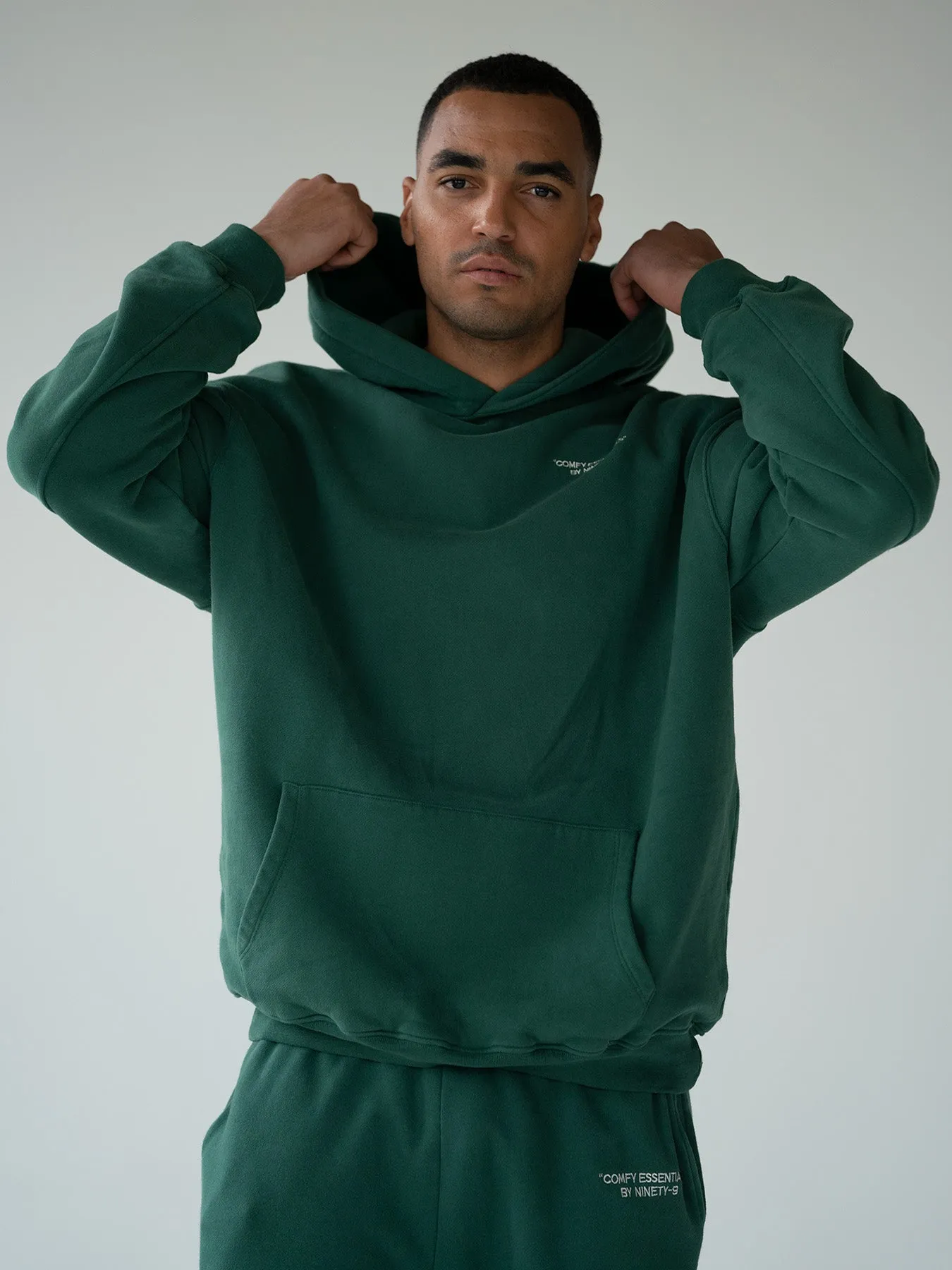 ESSENTIALS - Hoodie  •  Forest Green