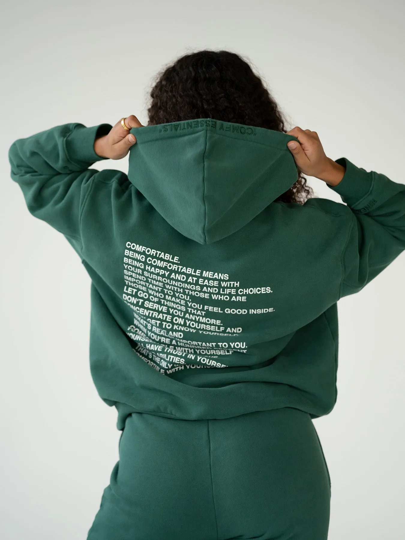 ESSENTIALS - Hoodie  •  Forest Green
