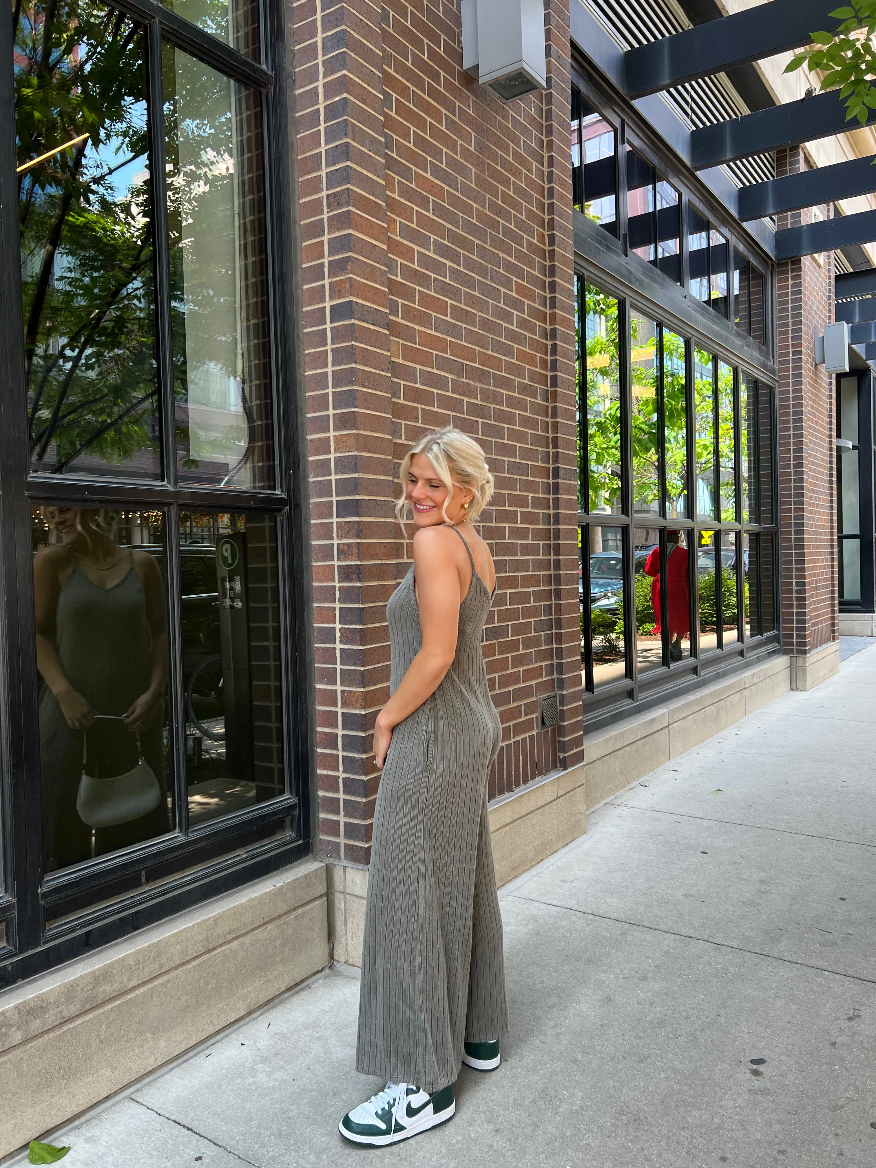 Everyday Ease Ribbed Jumpsuit// Olive *RESTOCKED*