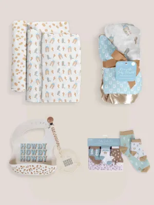 Everyday Essentials Baby Bundle | Howdy Partner Blue