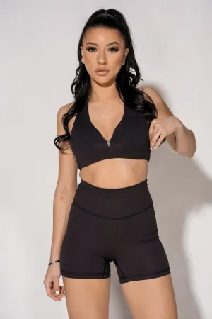 Everyday Penelope Halter Bra - Black