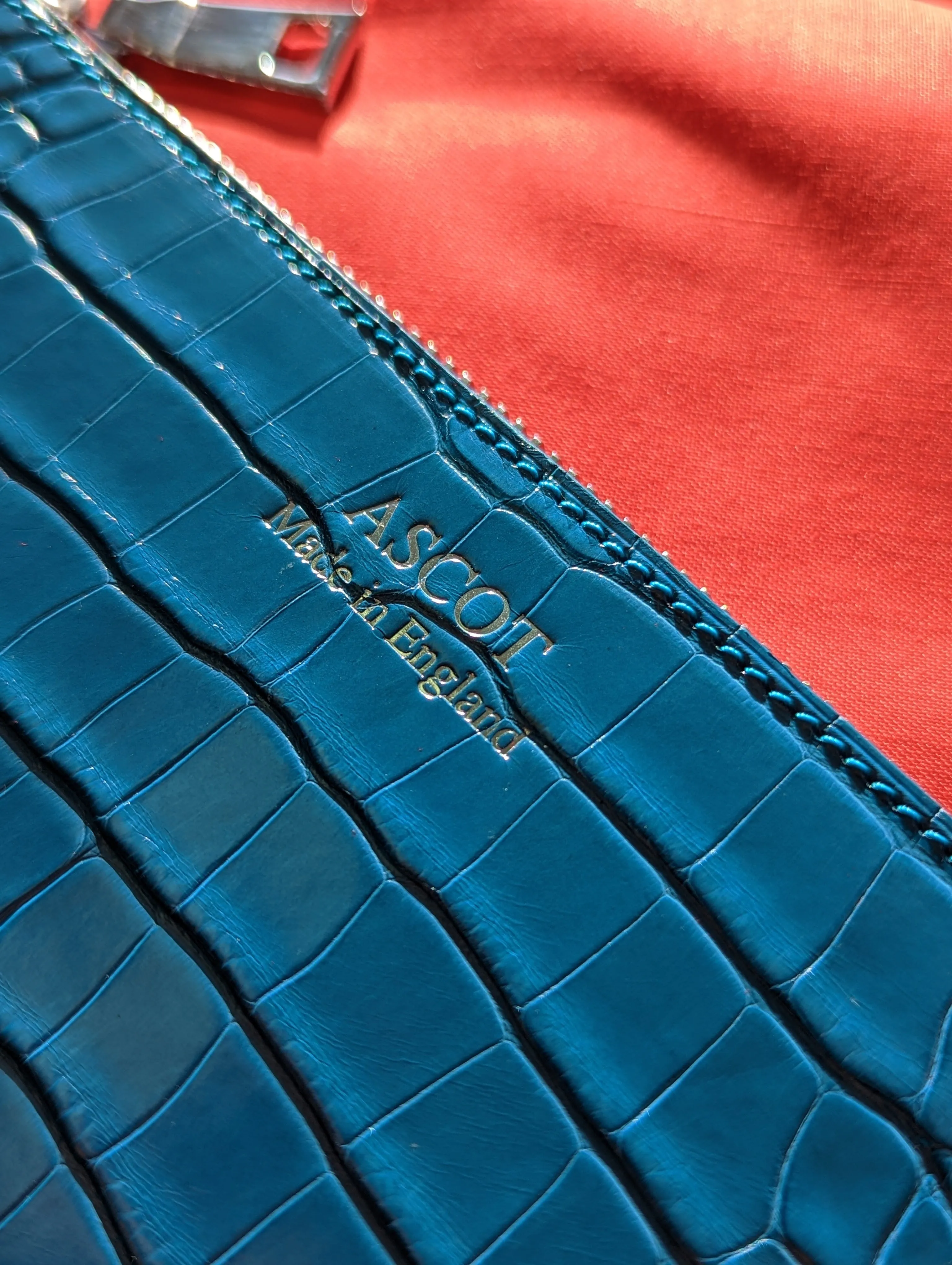 Everyday Phone Pouch - Blue Crocodile - Large