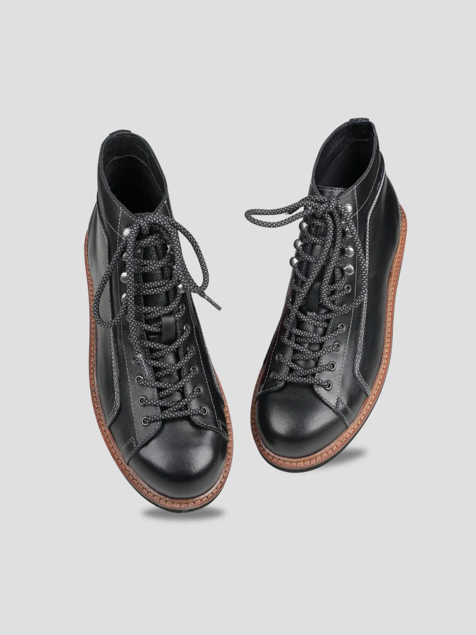 Ezok lace Up leather Boots for Men