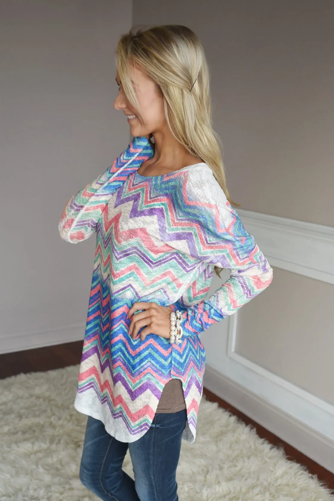 Festive Chevron Top
