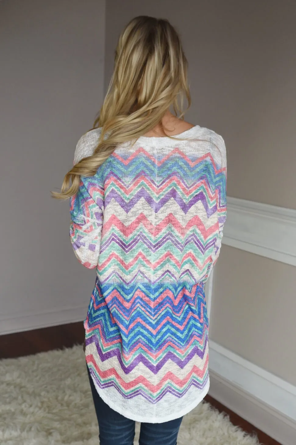 Festive Chevron Top