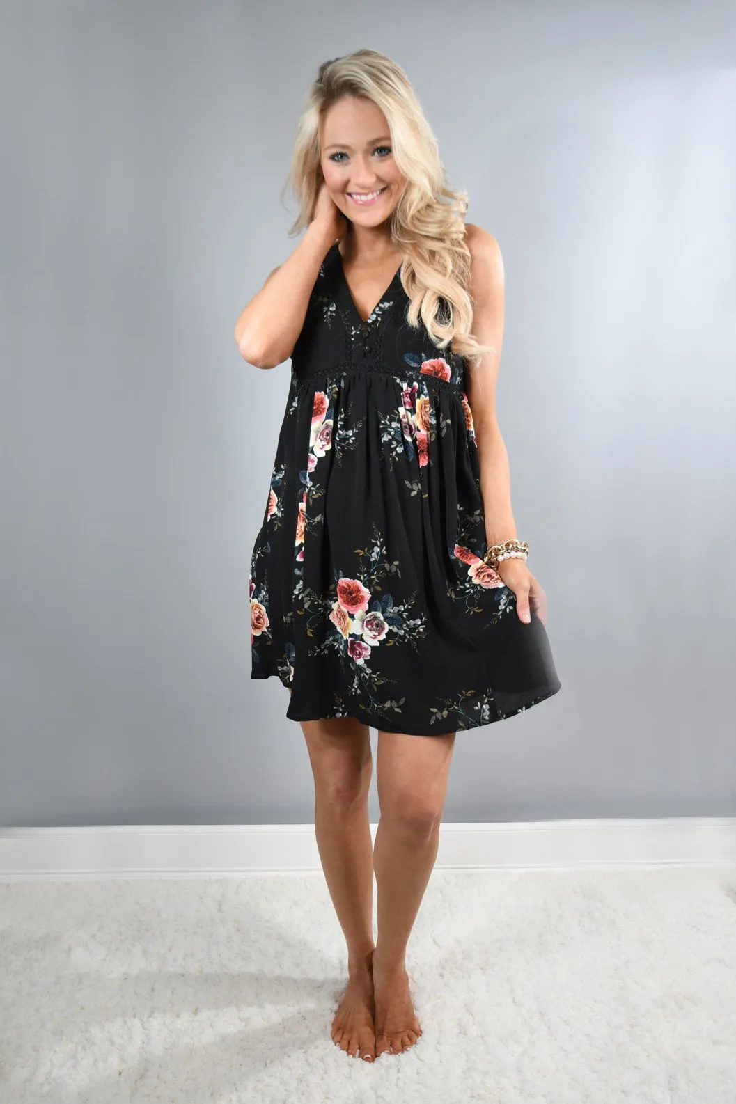 Find a Reason Floral Sleeveless Dress