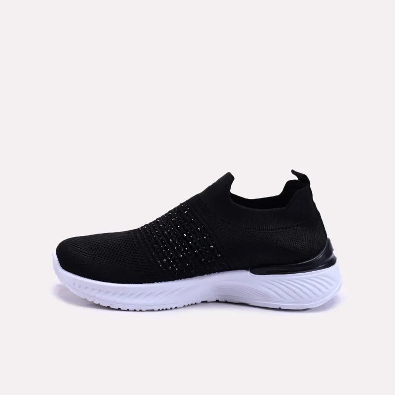 Fiora Black Slip On Sneakers 0440747