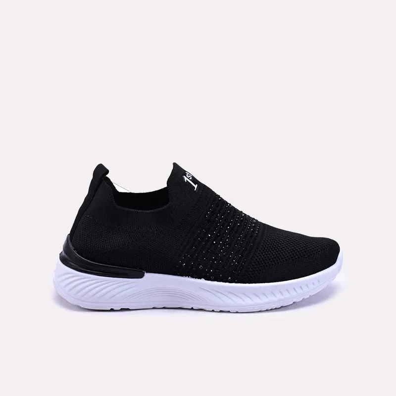 Fiora Black Slip On Sneakers 0440747