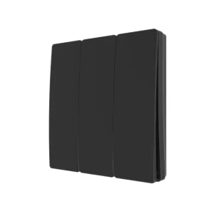 Forum CUL-40036-65 Culina 3 Gang Kinetic Push Switch Matt Black IP65