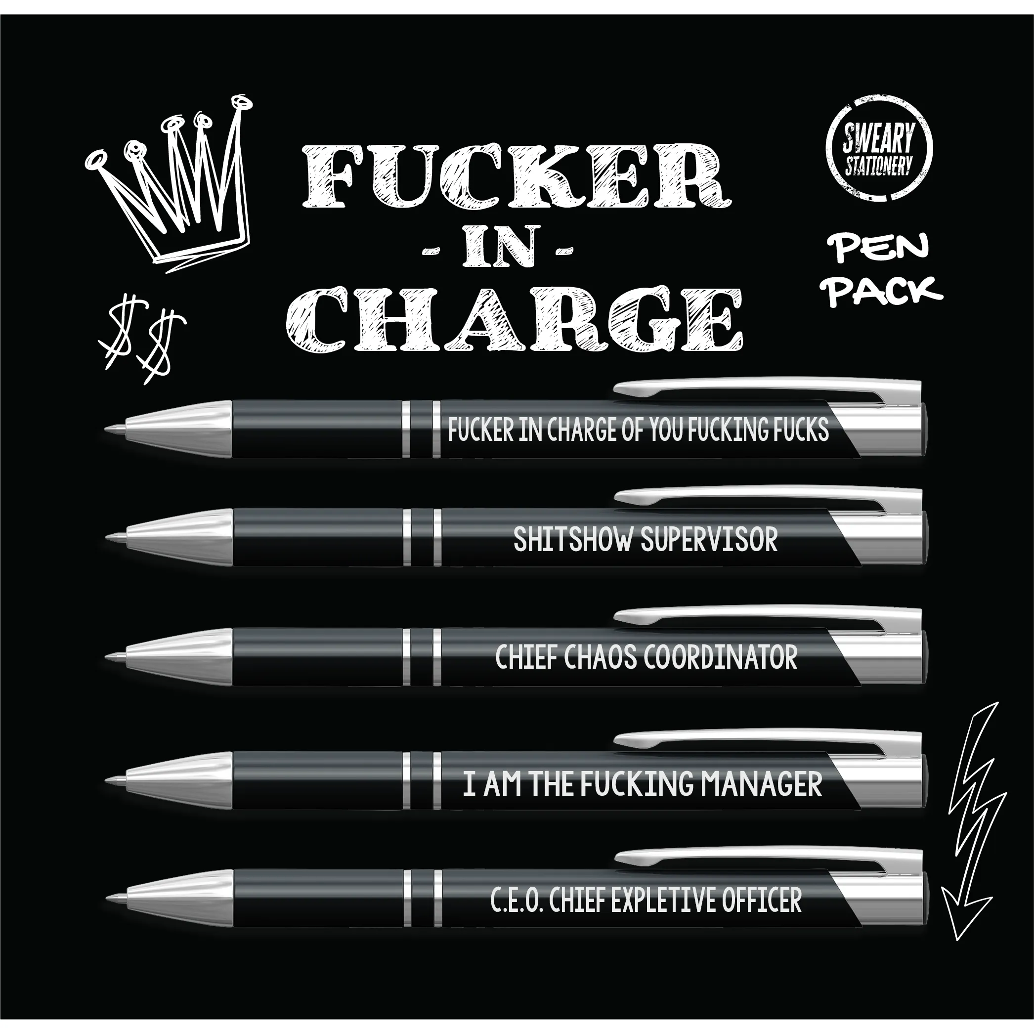 Fucker-In-Charge Pen Pack
