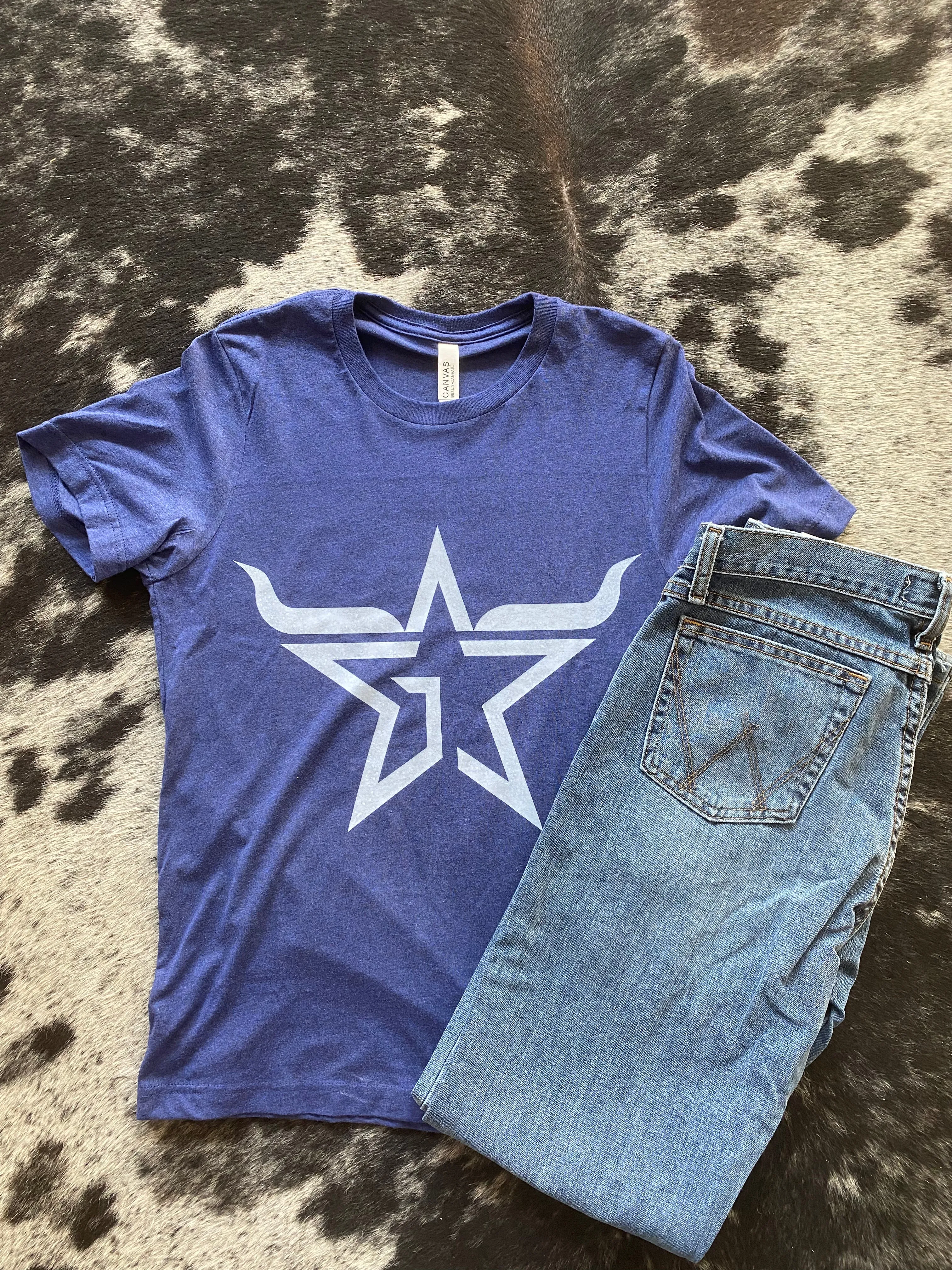 G3 Navy and White Brand Tee