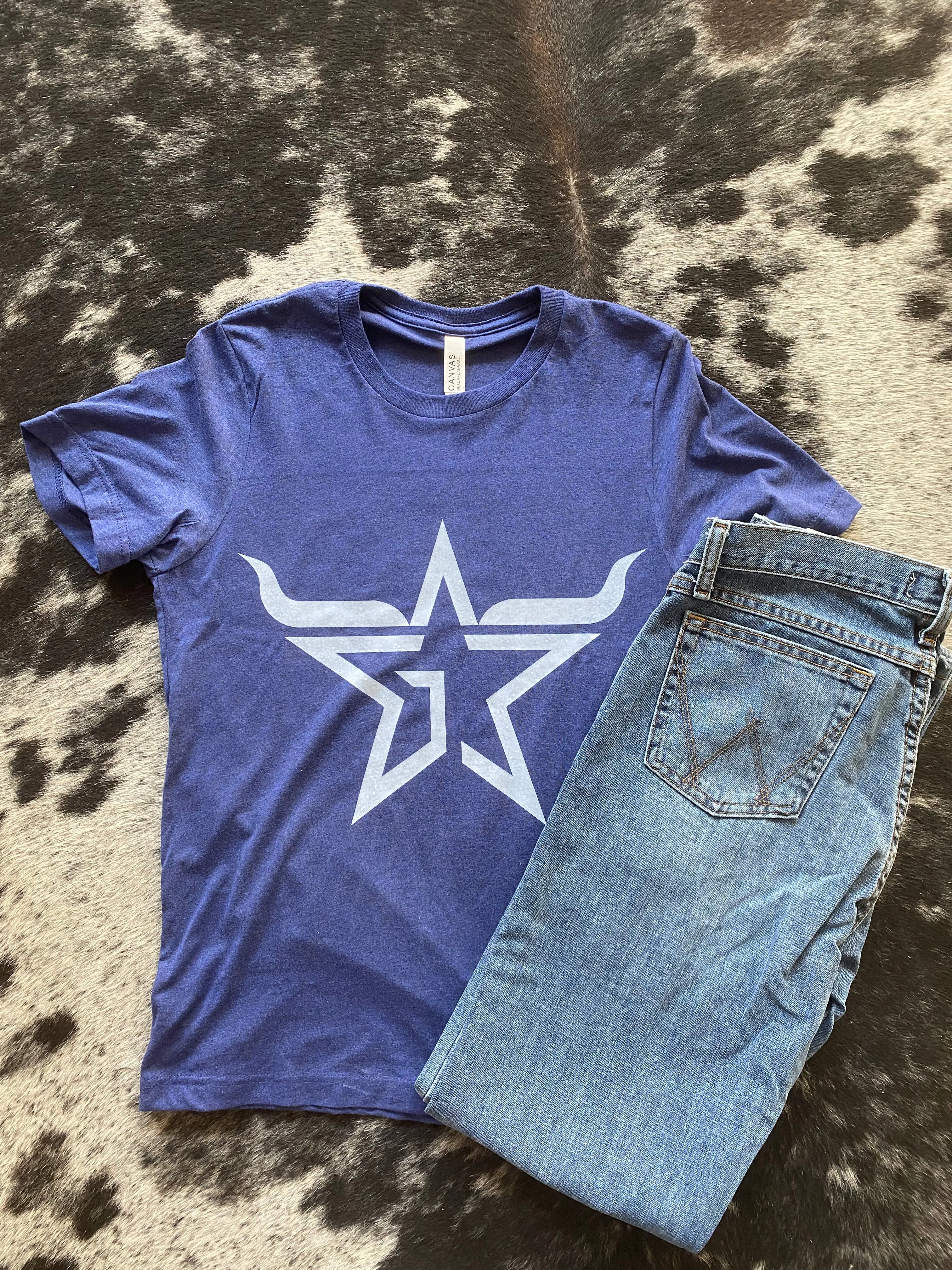 G3 Navy and White Brand Tee