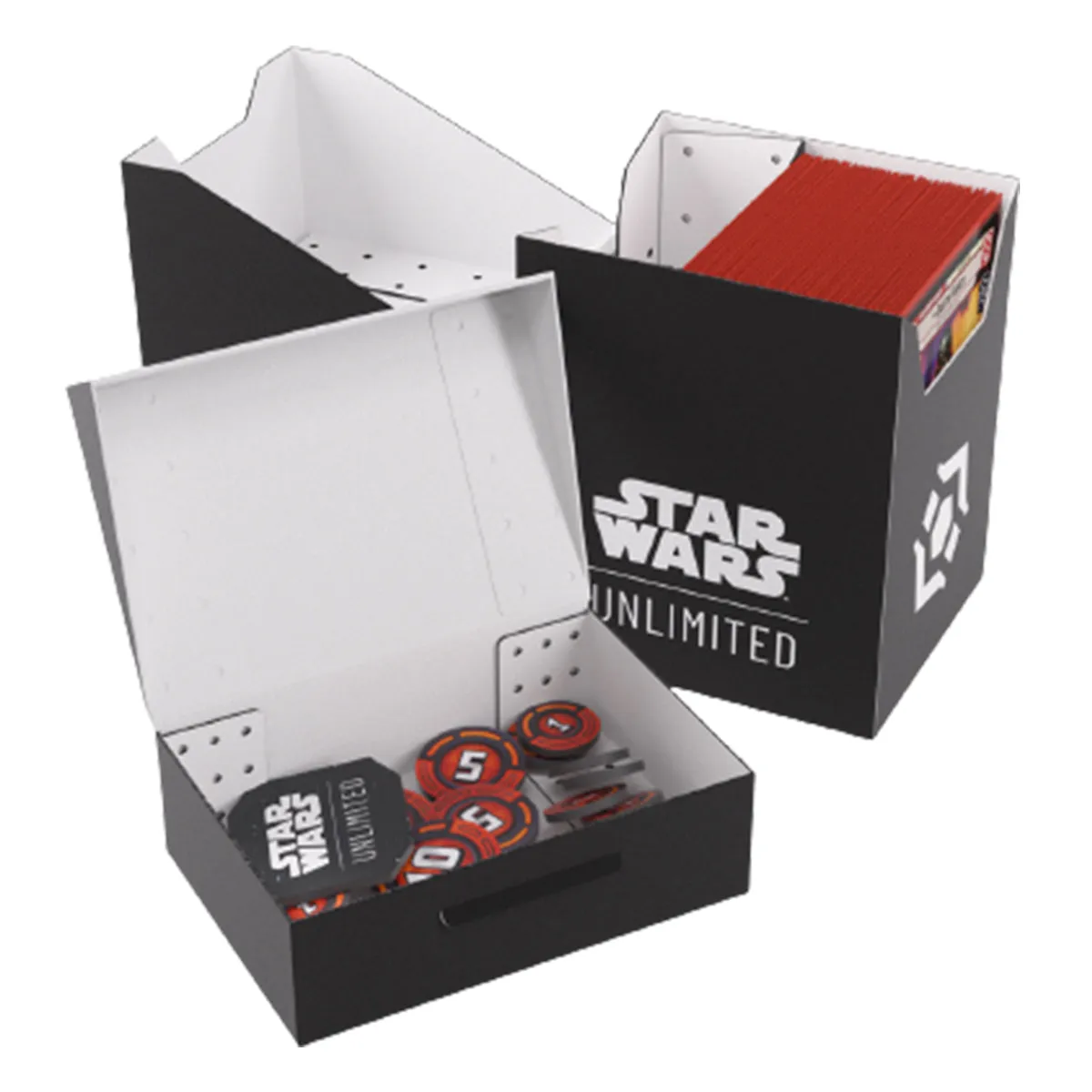 Gamegenic Star Wars Unlimited Soft Crate Deck Box - Black/White