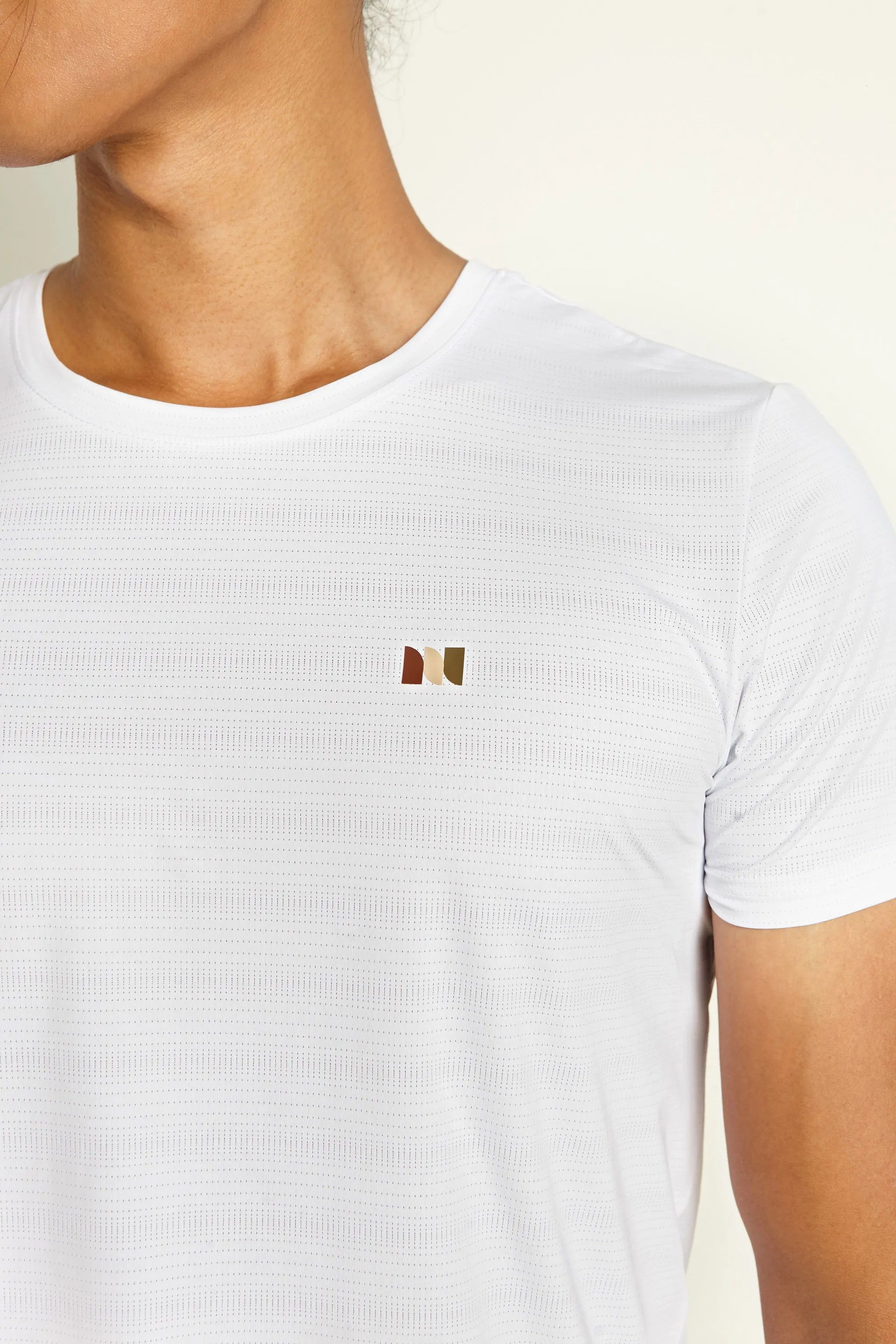 Gavyn Short Sleeve Running Top (White)