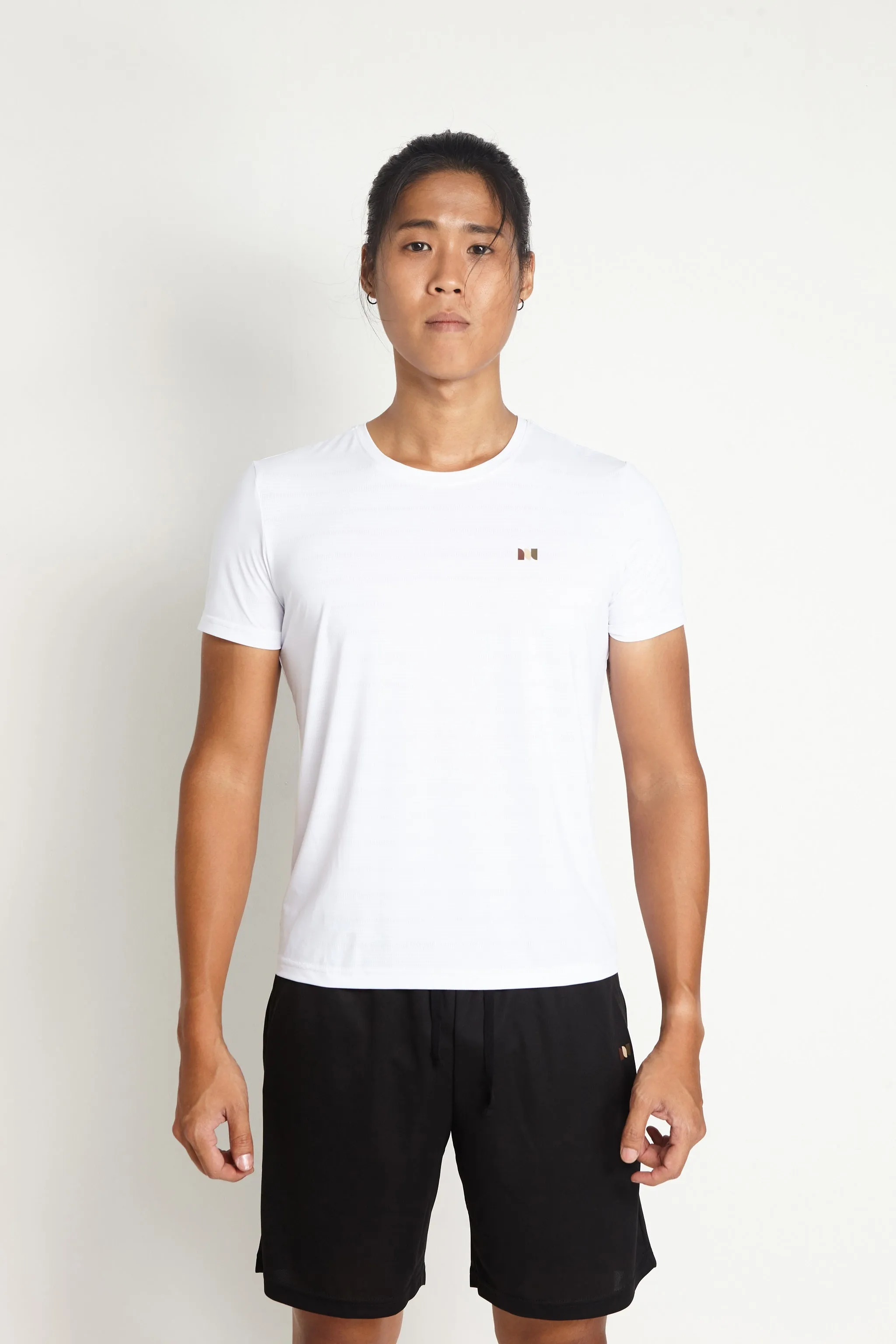 Gavyn Short Sleeve Running Top (White)