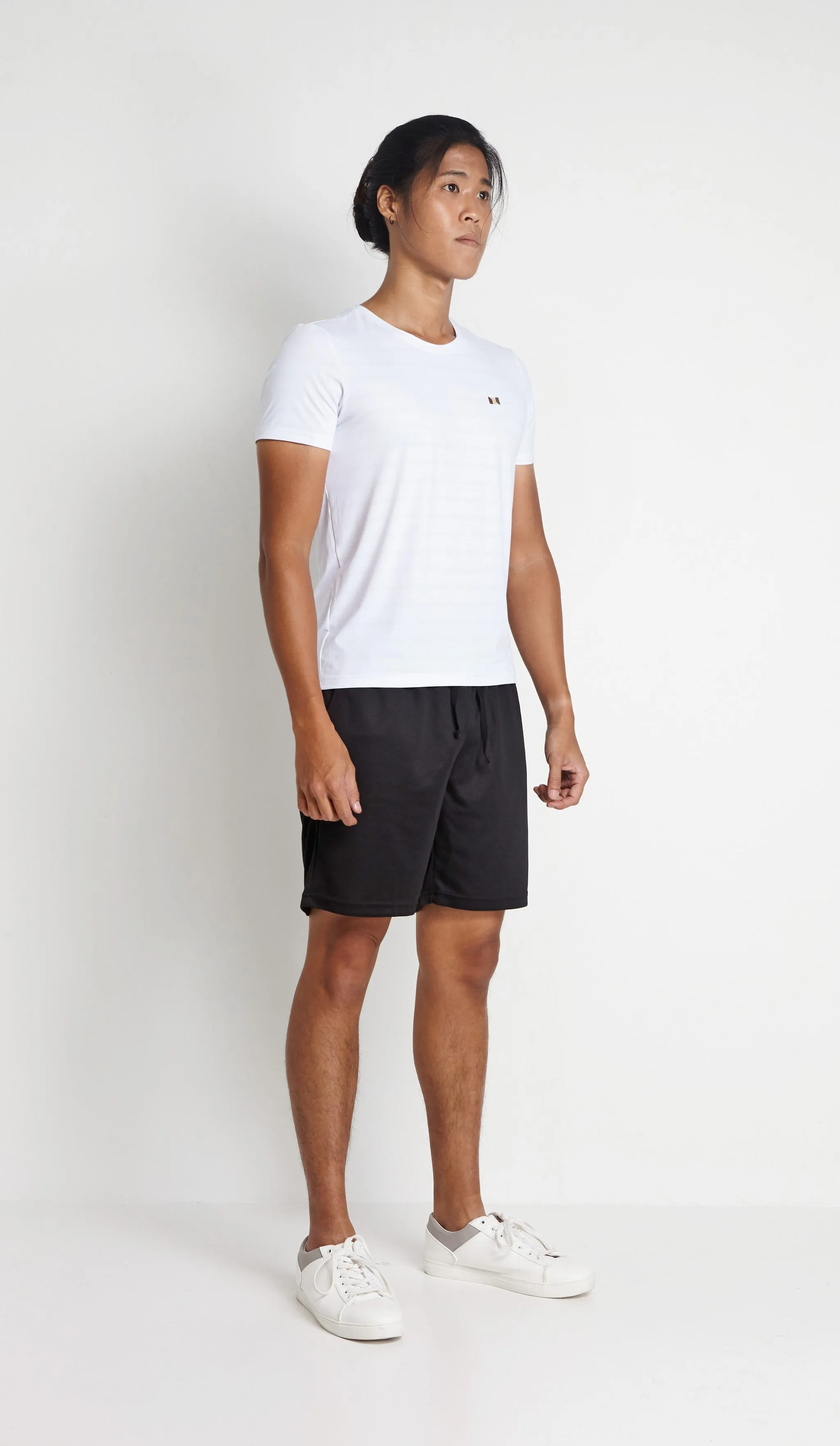 Gavyn Short Sleeve Running Top (White)
