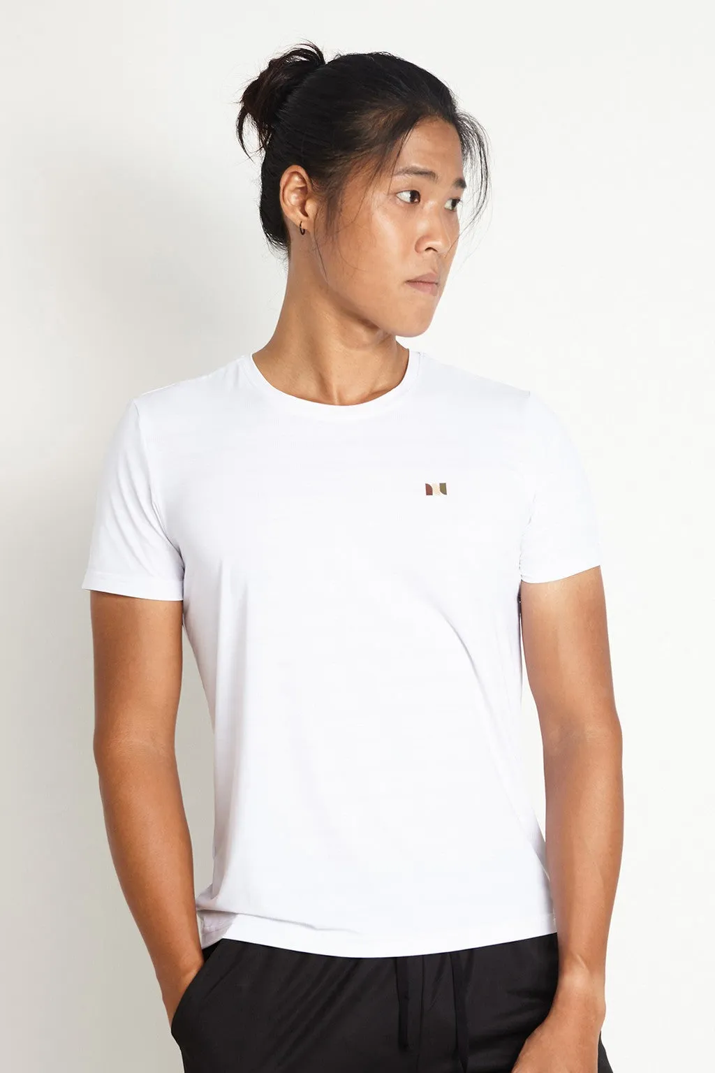 Gavyn Short Sleeve Running Top (White)