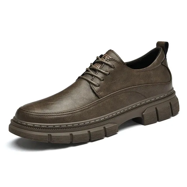 GentleStride Herren Oxford Plattform Slip-On Freizeitschuhe