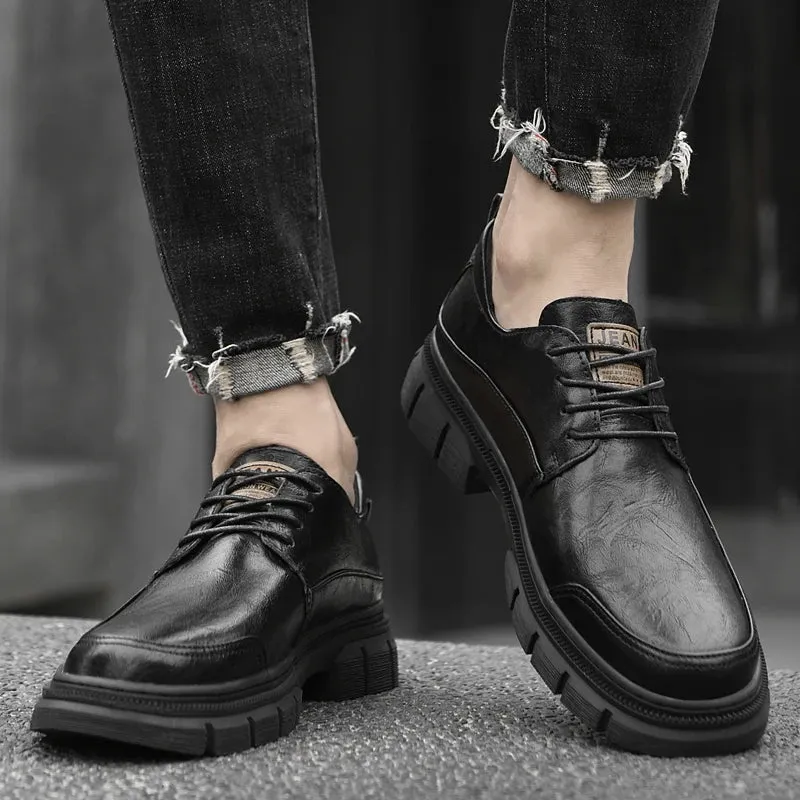 GentleStride Herren Oxford Plattform Slip-On Freizeitschuhe