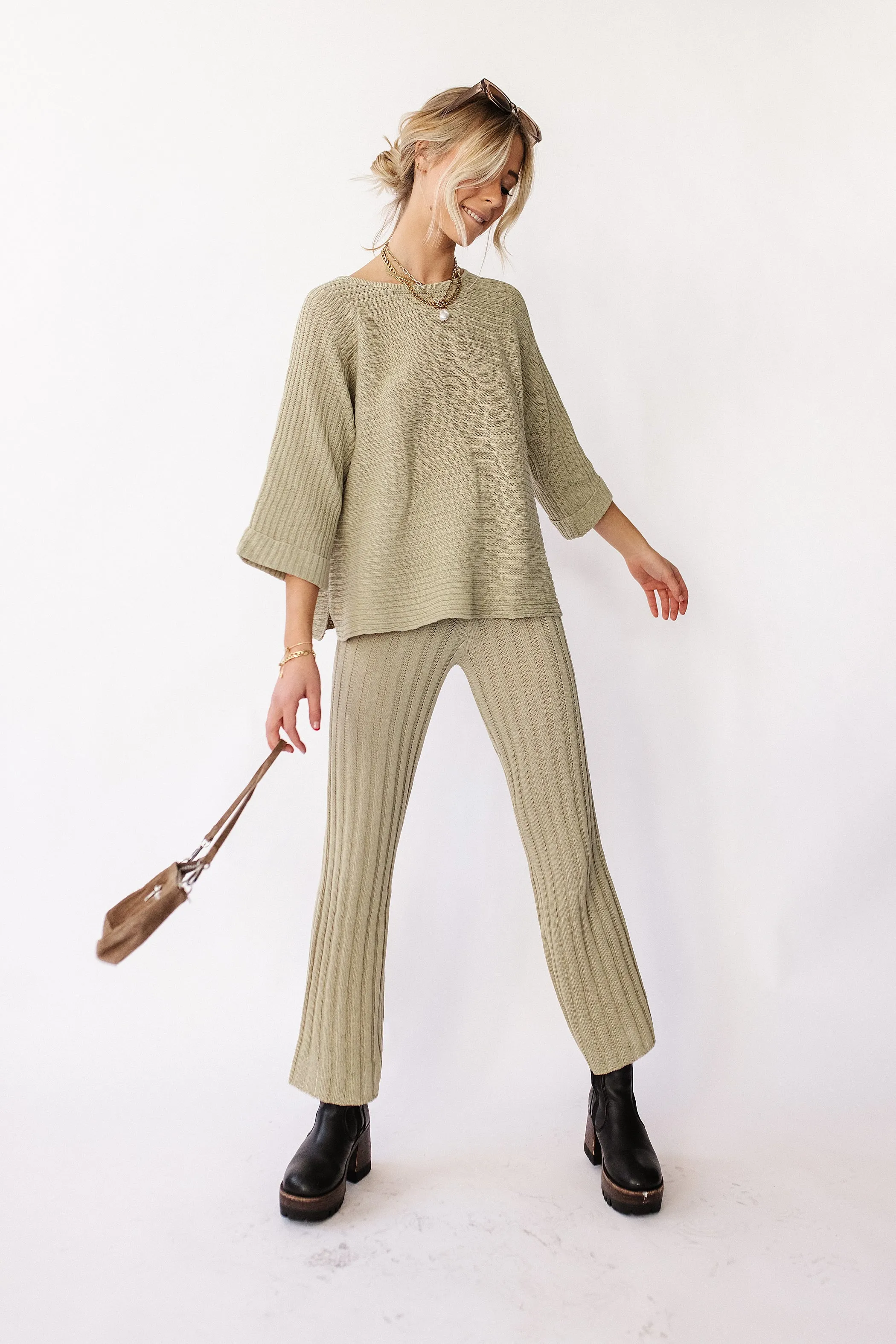 Girls Club Knit Set