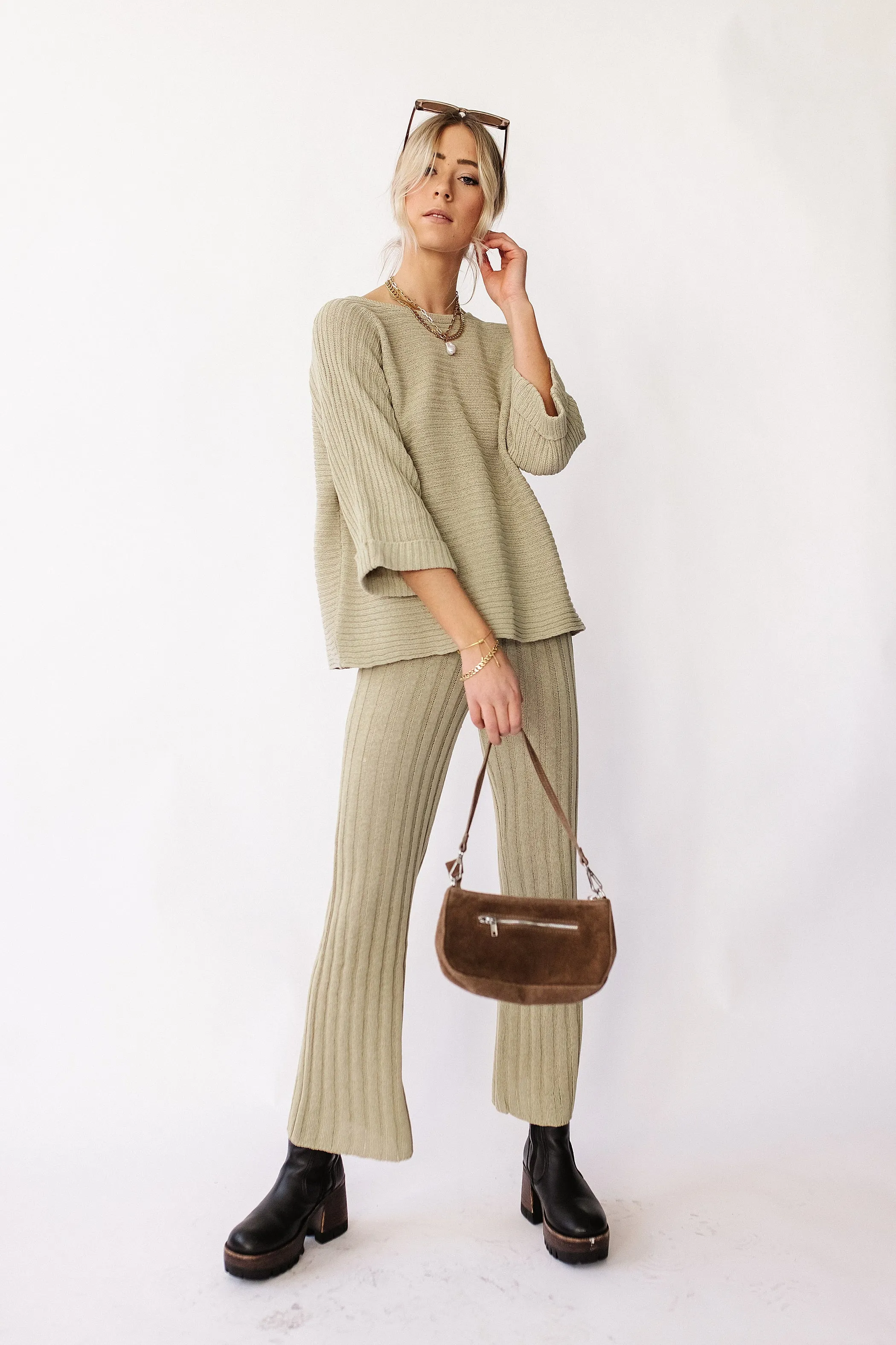 Girls Club Knit Set
