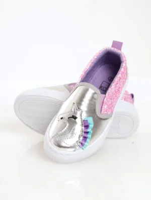 Girls Glitter Slip-On Sneaker